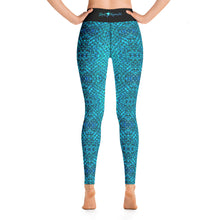 Load image into Gallery viewer, Mermaid Teals Yoga Leggings