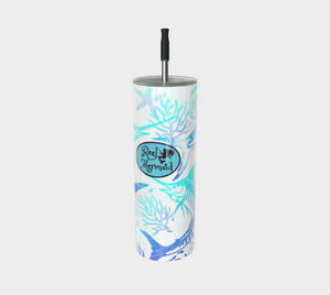 Grand Slam White Skinny Tumbler