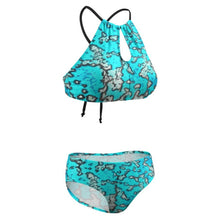 Load image into Gallery viewer, Women’s Full-Coverage Halter Bikini &amp; Low-Rise Bottoms | Reel Mermaid | Barrier Reef