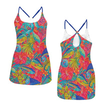 Load image into Gallery viewer, Tropical Sails Dress with Shorts and pockets