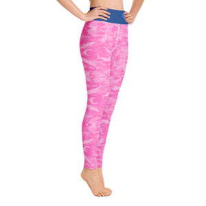 Pink Saltwater Camo Yoga Leggings