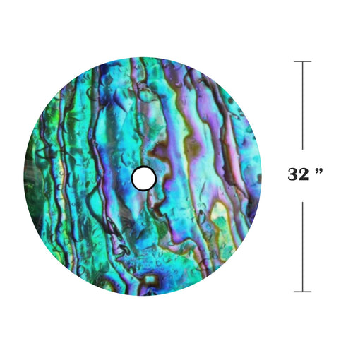 Abalone Spare Tire Cover with Backup Camera Hole (32 Inch)