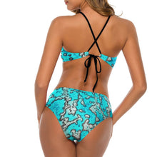 Load image into Gallery viewer, Women’s Full-Coverage Halter Bikini &amp; Low-Rise Bottoms | Reel Mermaid | Barrier Reef
