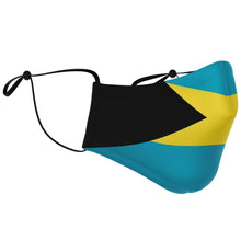 Load image into Gallery viewer, Bahamas Flag Adjustable Face Mask - Island Mermaid Tribe