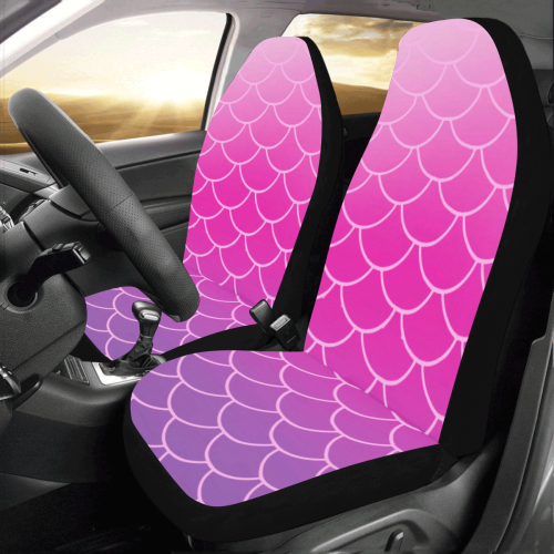 Pink andPurpleOmbreScale Car Seat Covers (Set of 2)