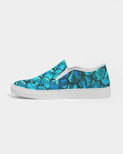 Load image into Gallery viewer, Mermaid Teals Slip on Canvas Shoe