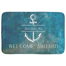 Load image into Gallery viewer, Custom Boat Name Rug |Personalized Boat Mat
