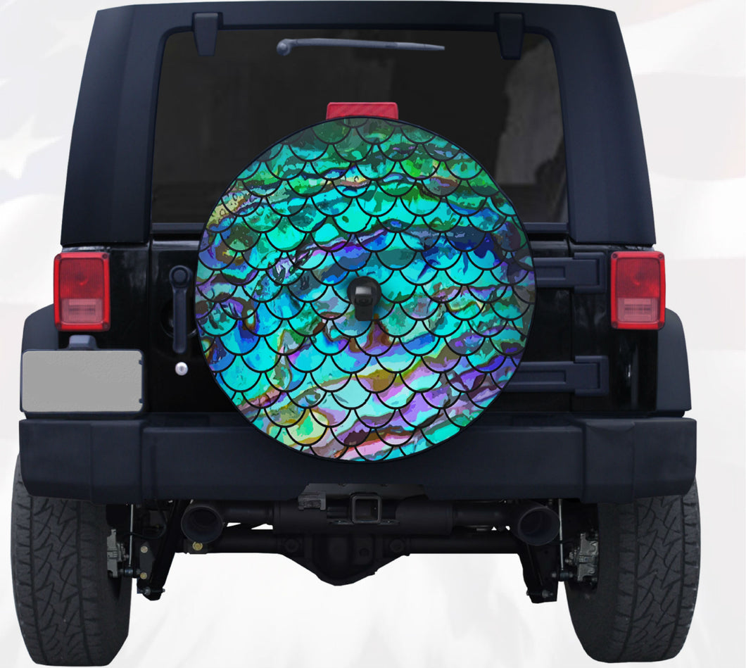 Mermaid Scale Tire Cover