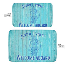 Load image into Gallery viewer, Personalized Mermaid Boat Mat | Custom Boat Rug