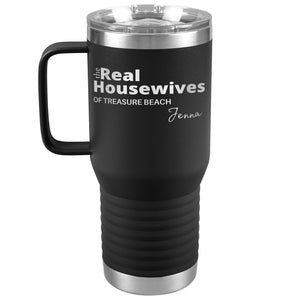 Personalized Name and Location Housewives Tumbler with Handle