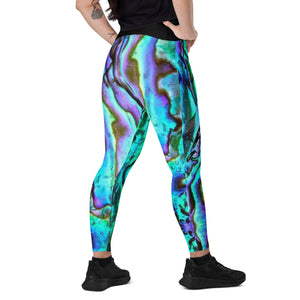 Abalone Print Leggings with pockets