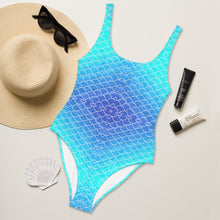 Load image into Gallery viewer, Ombre Blues One-Piece Swimsuit