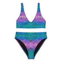 Load image into Gallery viewer, Cotton Candy Mermaid Recycled high-waisted bikini