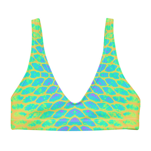 Yellow Tail Recycled padded bikini top only