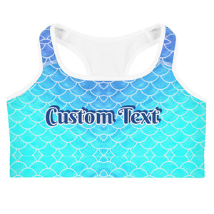 Custom Text Sports bra