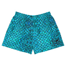Load image into Gallery viewer, Mermaid Teals Women&#39;s Athletic Shorts