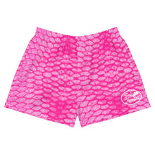 Load image into Gallery viewer, Pink Scale Reel Mermaid Women&#39;s Athletic Shorts