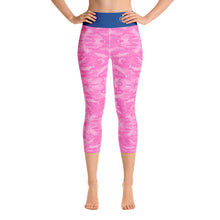 Load image into Gallery viewer, Pink Saltwater Camo Yoga Capri Leggings