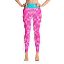 Load image into Gallery viewer, Pink Scale Yoga Leggings