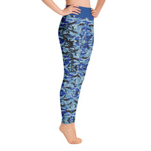 Load image into Gallery viewer, Blue Saltwater Camo Yoga Leggings