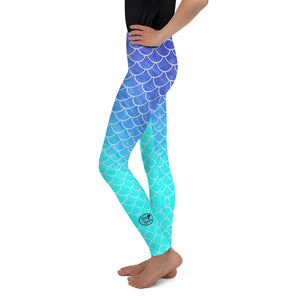 Ombre Mermaid Youth Mermaid Leggings size 8-20