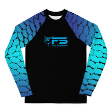 Load image into Gallery viewer, Fin Stalkers Fish Scale Youth Rash Guard