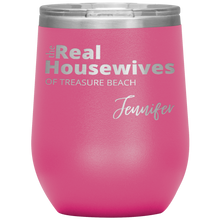 Load image into Gallery viewer, The Real Housewives Wine Tumbler with your location and name - Island Mermaid Tribe