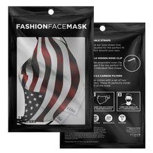 Load image into Gallery viewer, American Flag Face Adjustable Face Mask - Island Mermaid Tribe