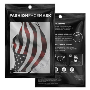 American Flag Face Adjustable Face Mask - Island Mermaid Tribe