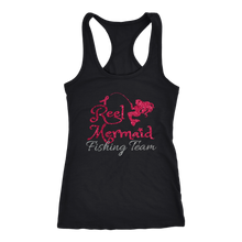 Load image into Gallery viewer, Fishing For a Cure - Reel Mermaid in Pink and Silver Glitter - Island Mermaid Tribe