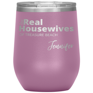 The Real Housewives Wine Tumbler with your location and name - Island Mermaid Tribe