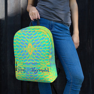 Yellow Tail Reel Mermaid Backpack