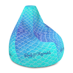 Ombre Blues Reel Mermaid Bean Bag Chair w/ filling