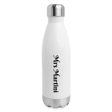 Load image into Gallery viewer, Reel Mermaid Glitter Insulated Stainless Steel Water Bottle - white